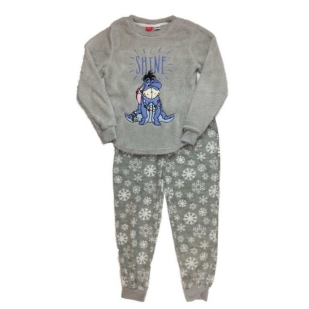 Disney Winnie The Pooh "Eeyore" Cozy Fleece Pajama Set